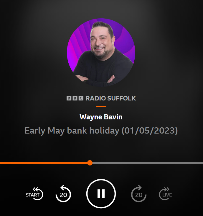 Rory Live on BBC Radio Suffolk